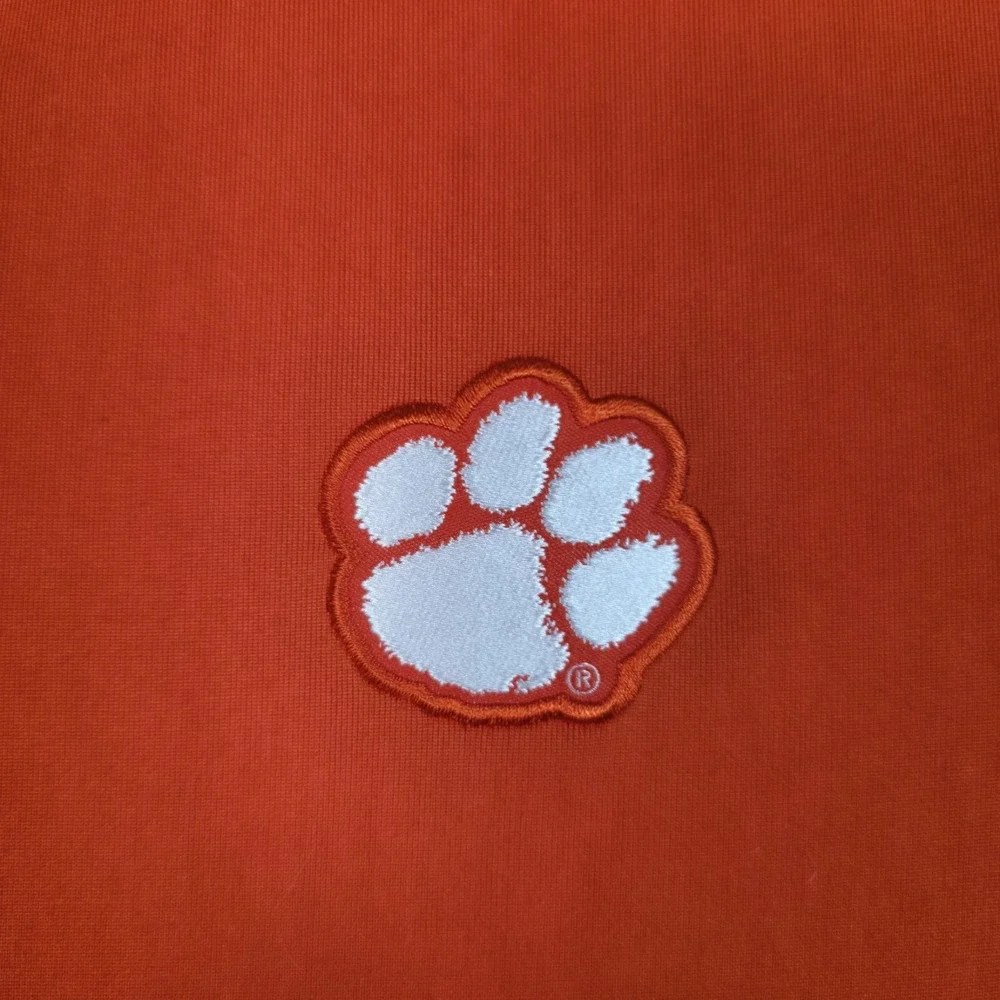 Official‎ Nike Clemson Tigers Men's XL Dri-FIT 1/4 Zip Pullover Orange Football